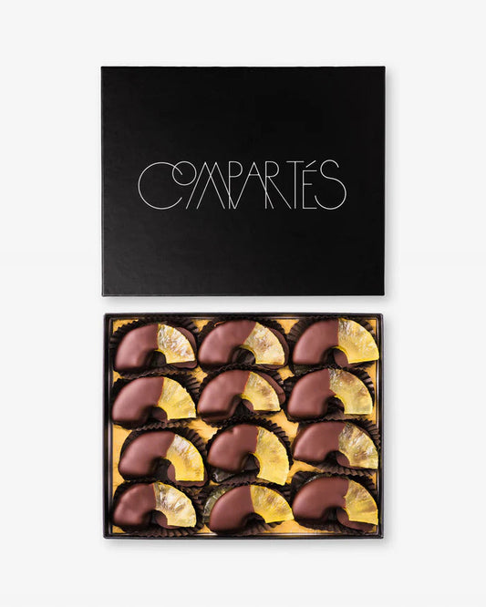 Compartes Chocolate Pineapple Dipped Chocolate Gift Box