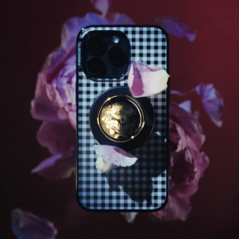 PopSockets Enamel Rose Noir