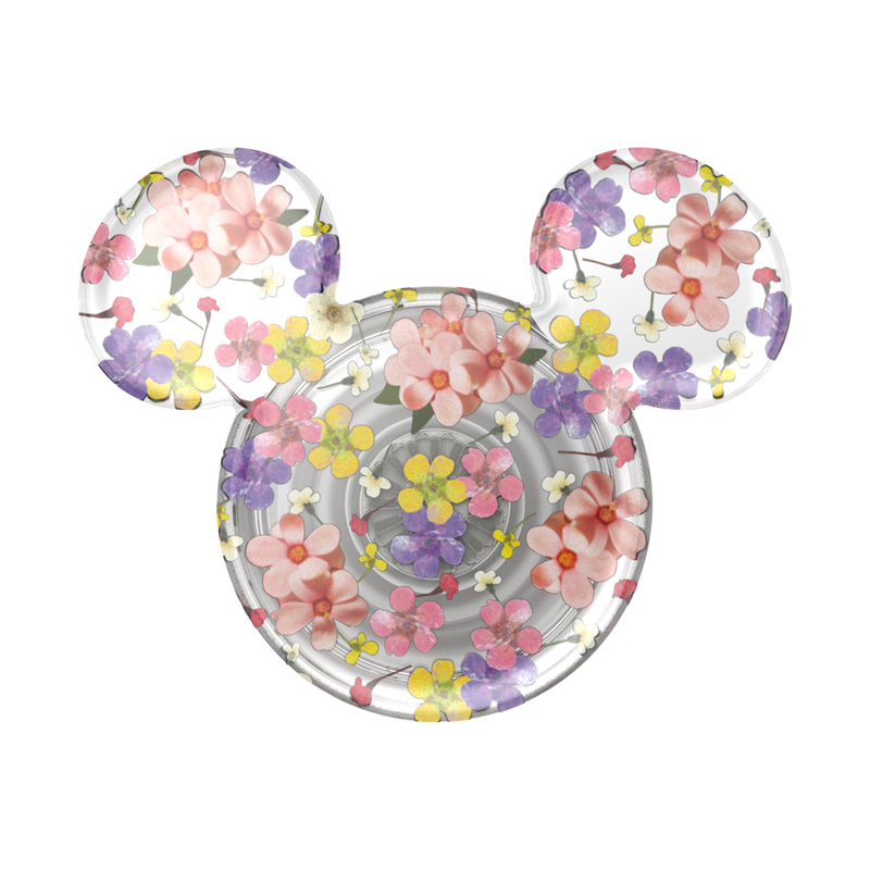 PopSockets Translucent Mickey Mouse Cascading Flowers Adhesive PopGrip