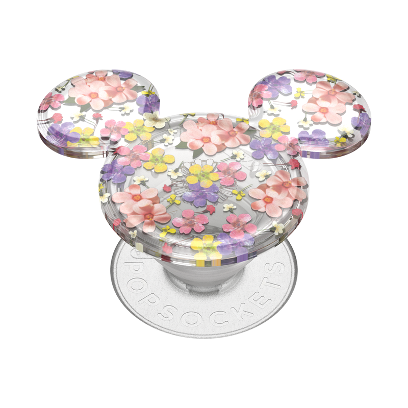 PopSockets Translucent Mickey Mouse Cascading Flowers Adhesive PopGrip