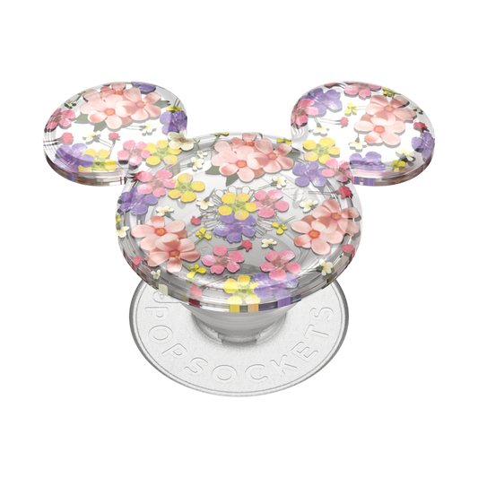 PopSockets Translucent Mickey Mouse Cascading Flowers Adhesive PopGrip