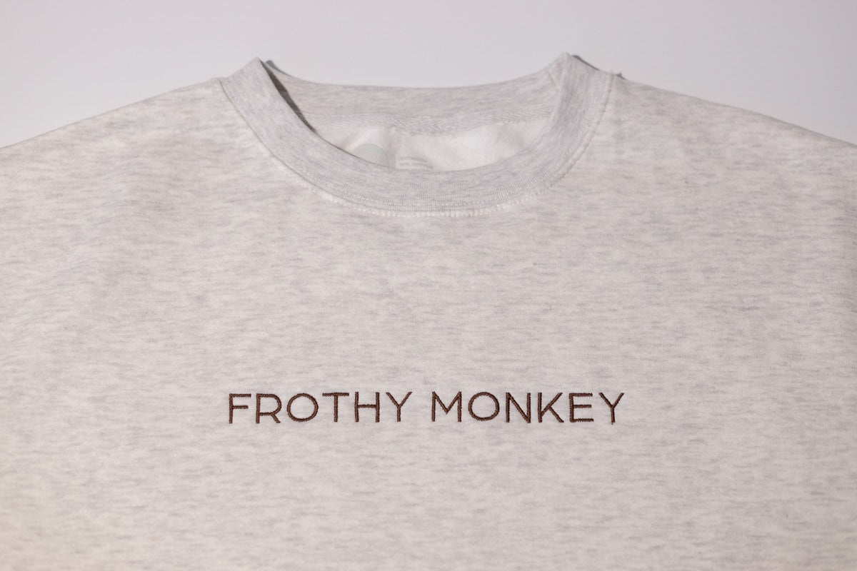 Frothy Monkey Frothy Monkey Embroidered Sweatshirt