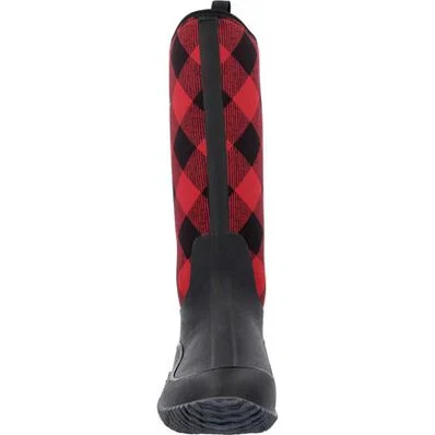 Muck Boot Company Women's Hale Tall Boot - red black checkers