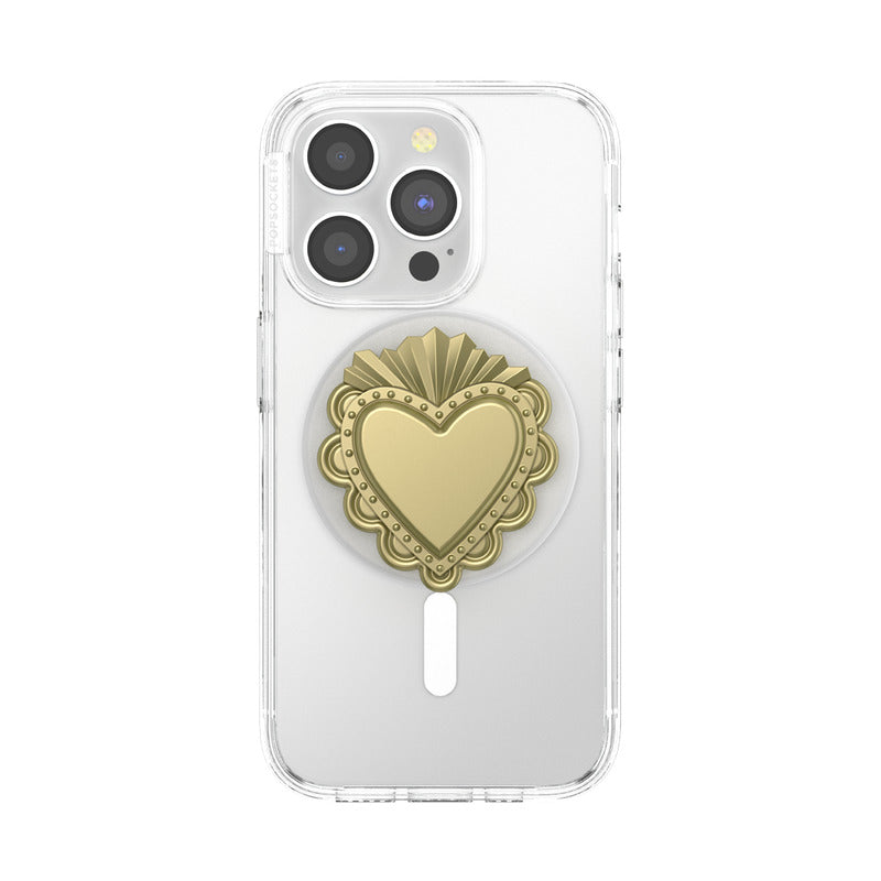 PopSockets PopOut Sacred Heart Gold PopGrip for MagSafe