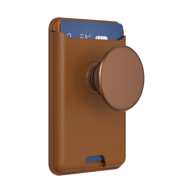 PopSockets Cognac Softgoods PopWallet+ for MagSafe