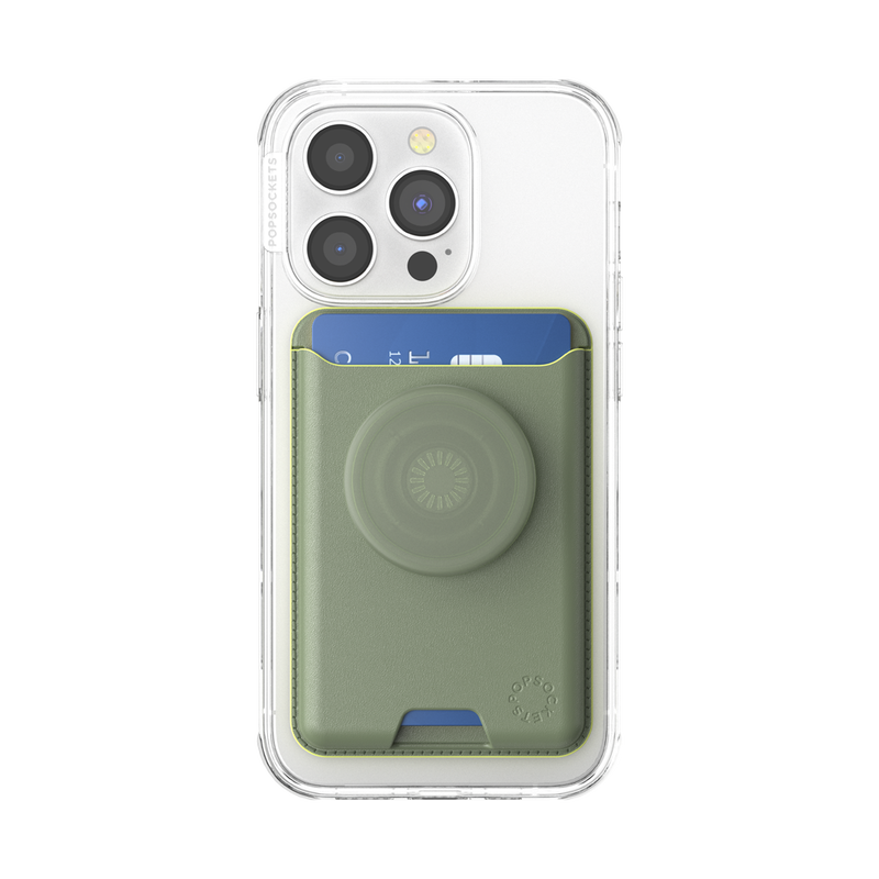 PopSockets Eucalyptus Softgoods PopWallet + For MagSafe