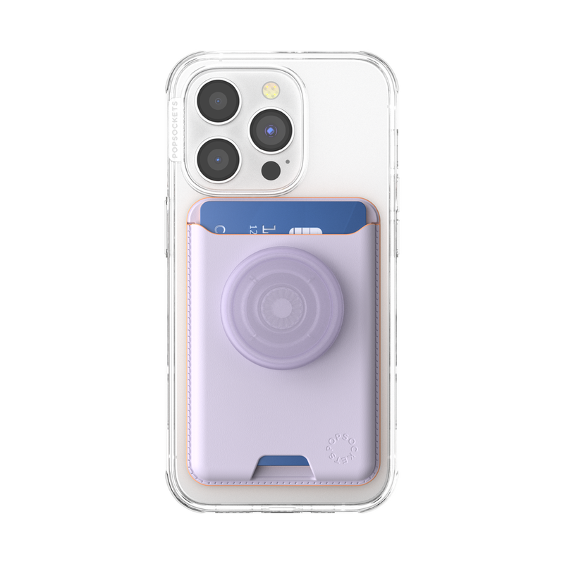 PopSockets Pale Lavender  Softgoods PopWallet + For MagSafe