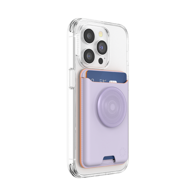 PopSockets Pale Lavender  Softgoods PopWallet + For MagSafe