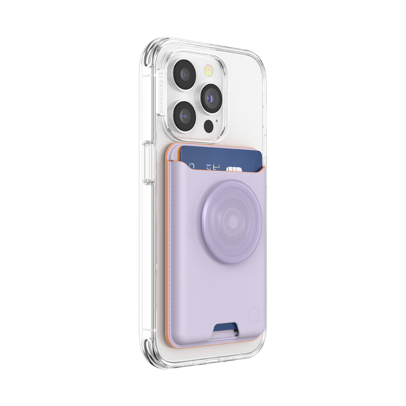 PopSockets Pale Lavender Softgoods PopWallet+ for MagSafe