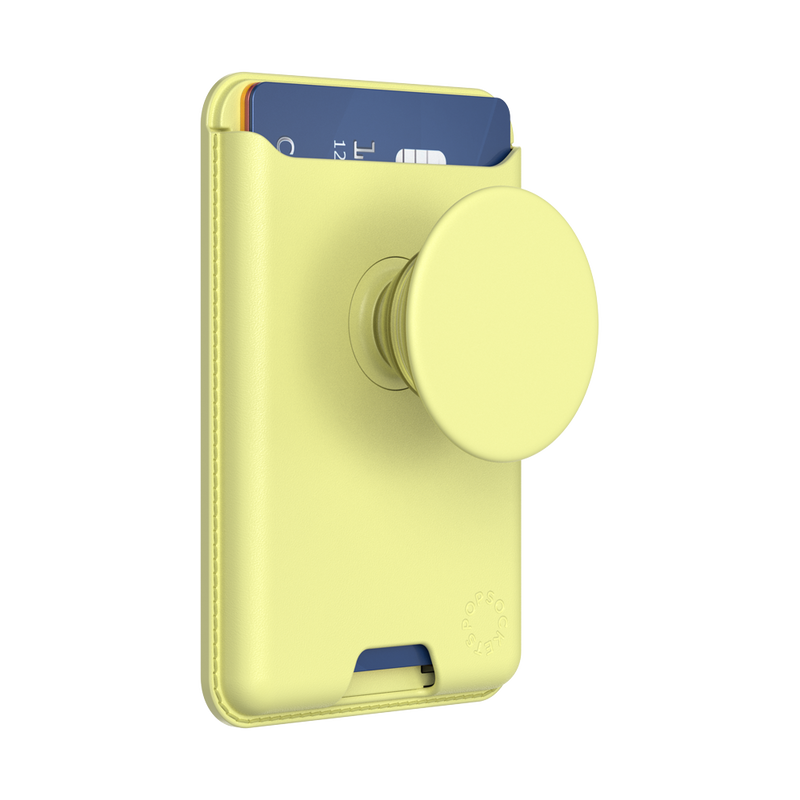 PopSockets Butter Yellow Softgoods PopWallet + For MagSafe