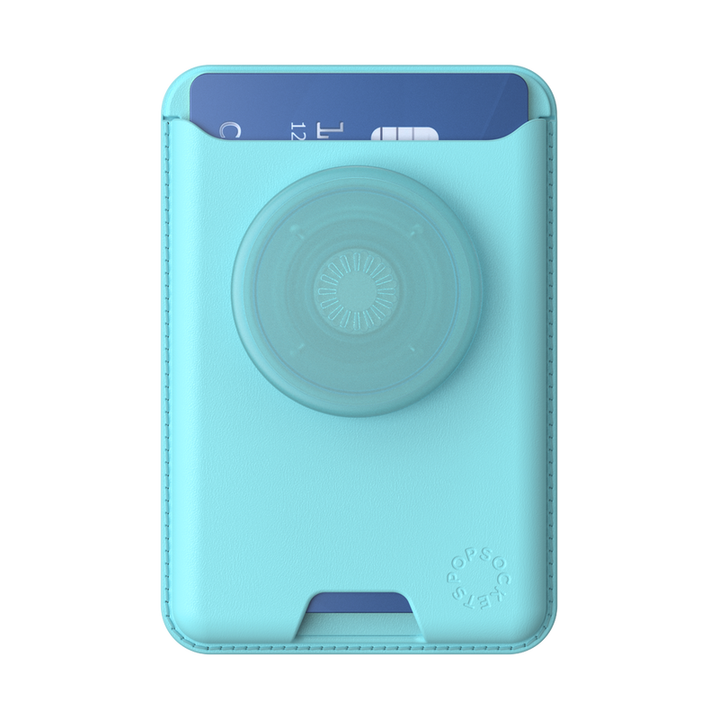 PopSockets Butterfly Pea Blue Softgoods PopWallet + For MagSafe