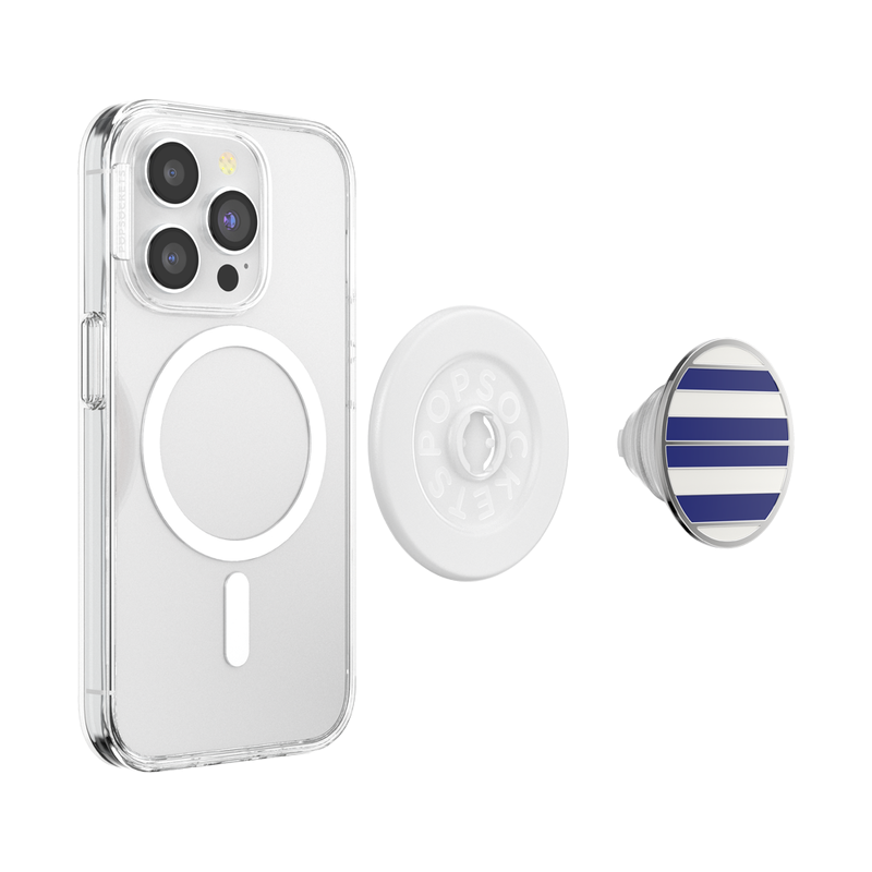 PopSockets Enamel Nautical Stripe PopGrip for MagSafe