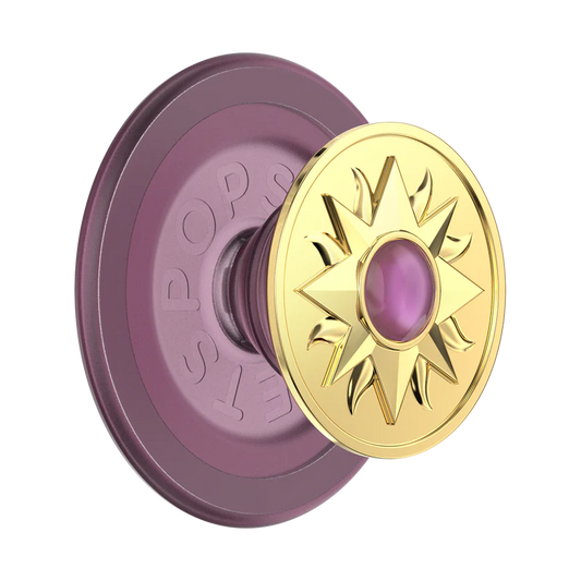 PopSockets Enamel Sun Jewel Mauve PopGrip for MagSafe