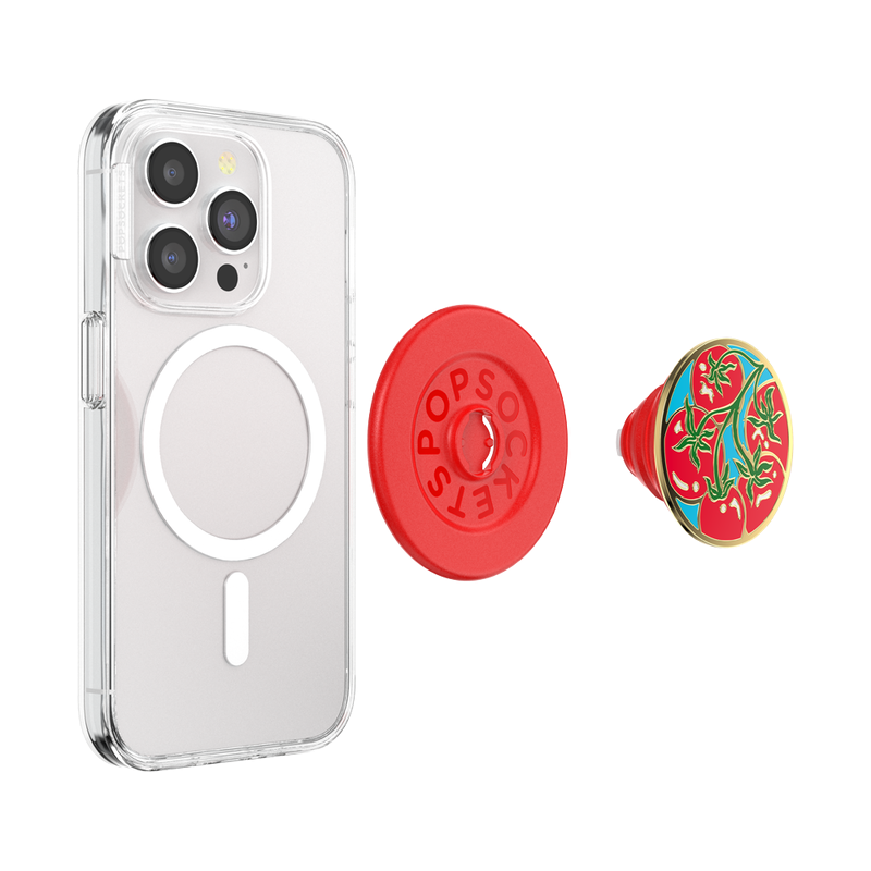 PopSockets Enamel Tomato Rosso PopGrip for MagSafe