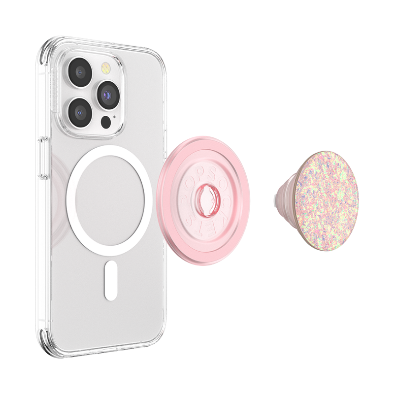 PopSockets Iridescent Confetti Rose PopGrip for MagSafe