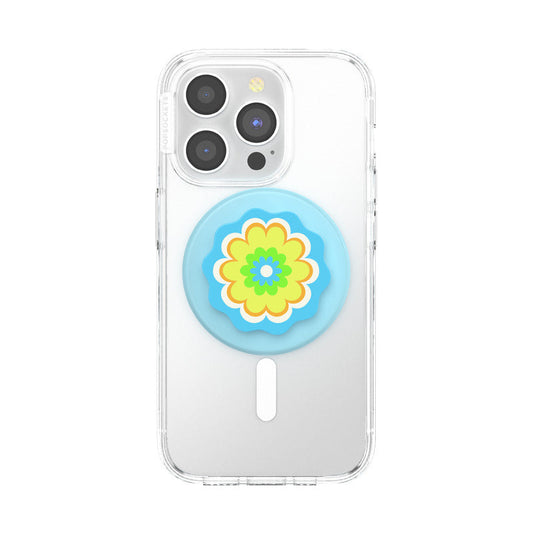 PopSockets Molded Flower Kaleidoscope Blue