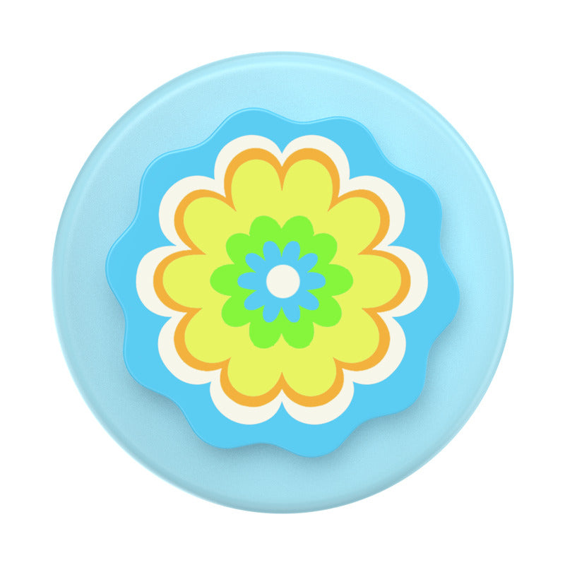 PopSockets Molded Flower Kaleidoscope Blue