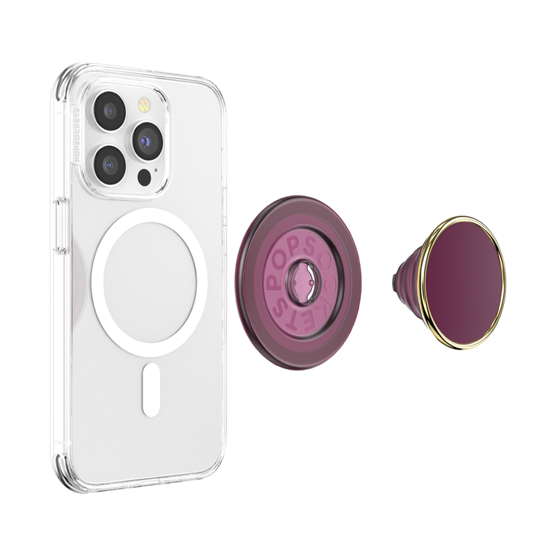 PopSockets Enamel Red Wine PopGrip for MagSafe