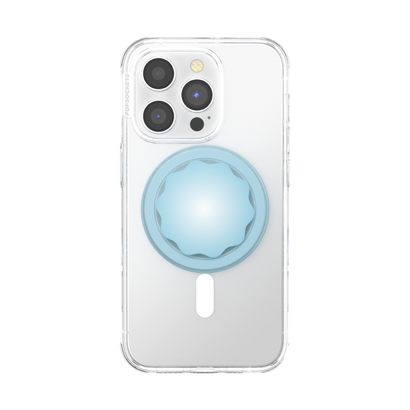 PopSockets Molded Flower Blue Sigh PopGrip for MagSafe