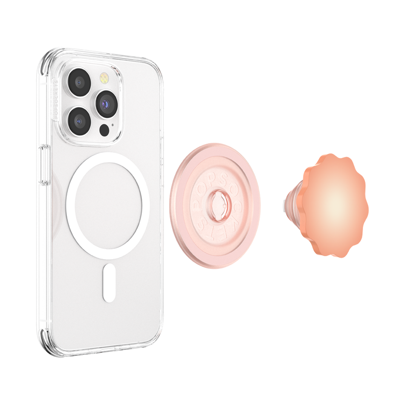 PopSockets Molded Flower Apricot PopGrip for MagSafe