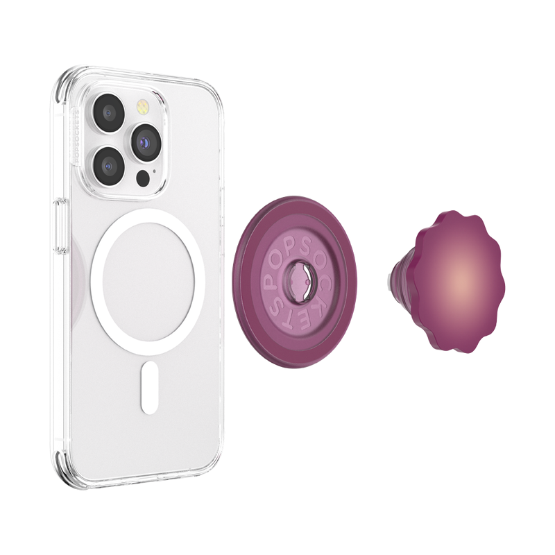 PopSockets Molded Flower Red Wine PopGrip for MagSafe