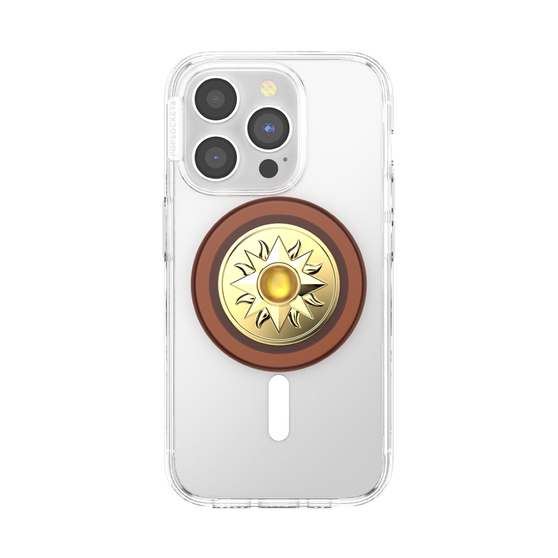 PopSockets Enamel Sun Jewel Amber PopGrip for MagSafe