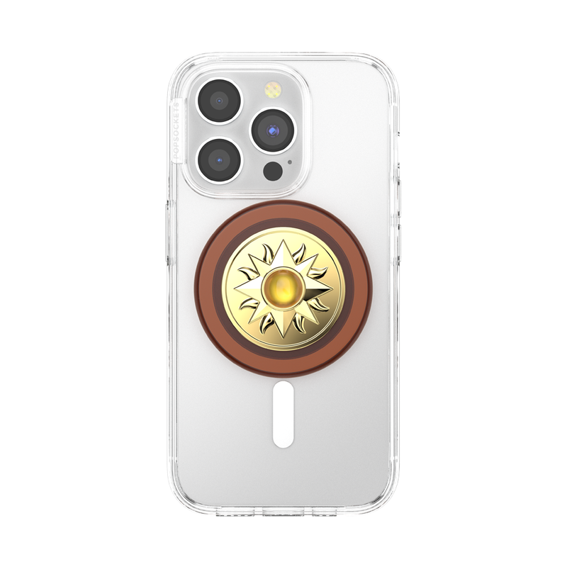 PopSockets Enamel Sun Jewel Amber PopGrip for MagSafe