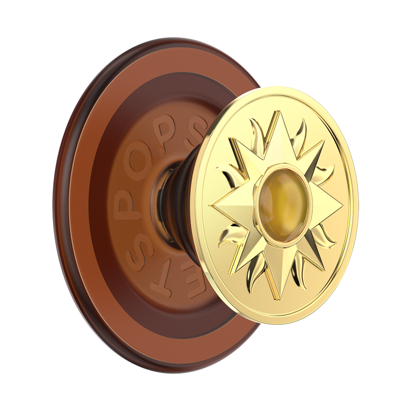 PopSockets Enamel Sun Jewel Amber PopGrip for MagSafe