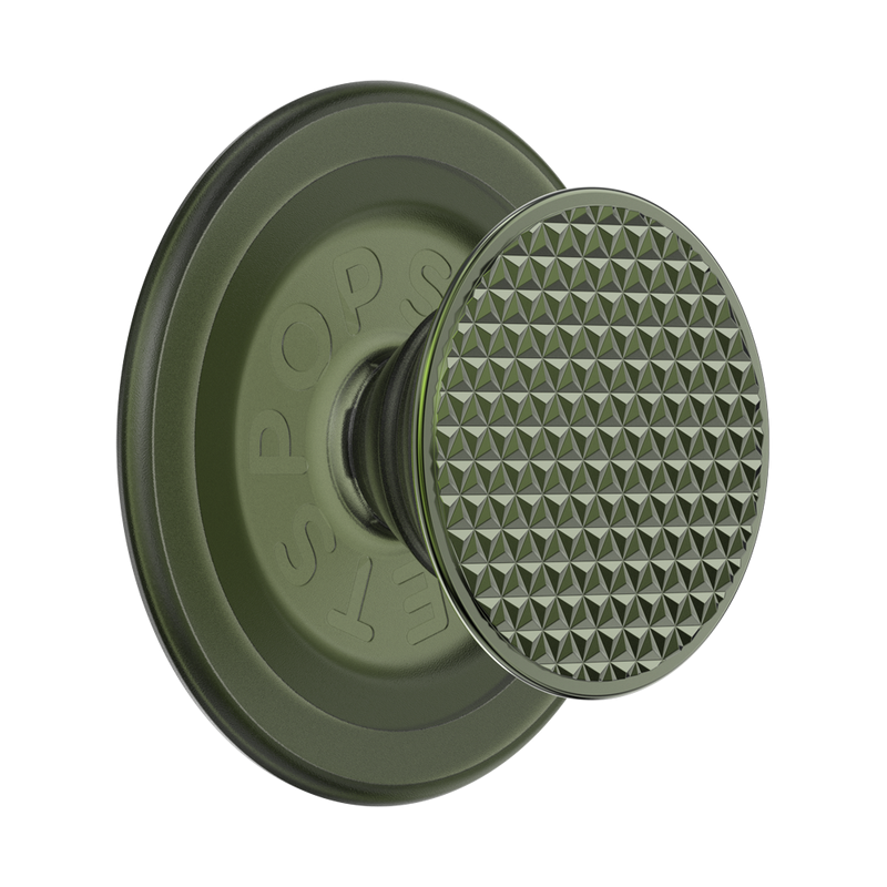 PopSockets Olive Triangle Knurl PopGrip for MagSafe