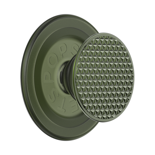 PopSockets Olive Triangle Knurl PopGrip for MagSafe