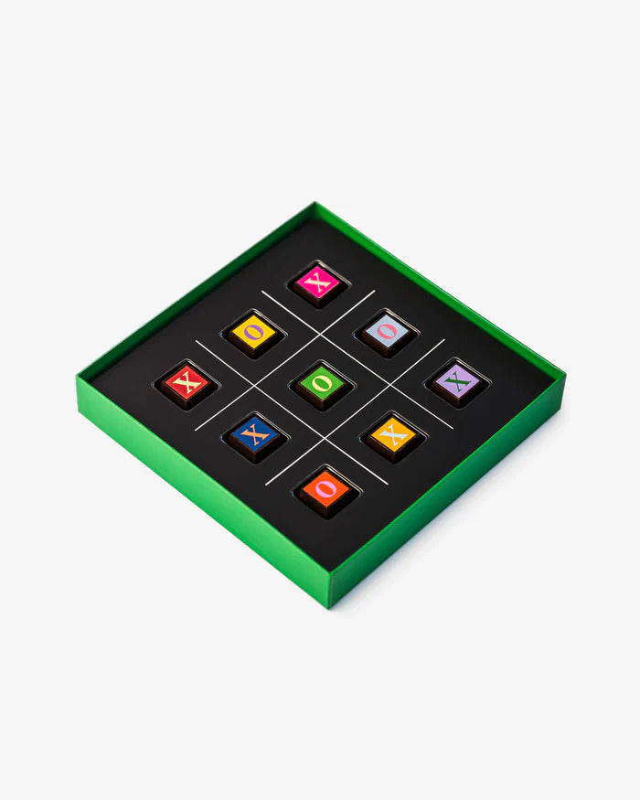 Compartes Chocolate Edible Tic Tac Toe Chocolate Game - Gourmet Chocolate Chocolate Box