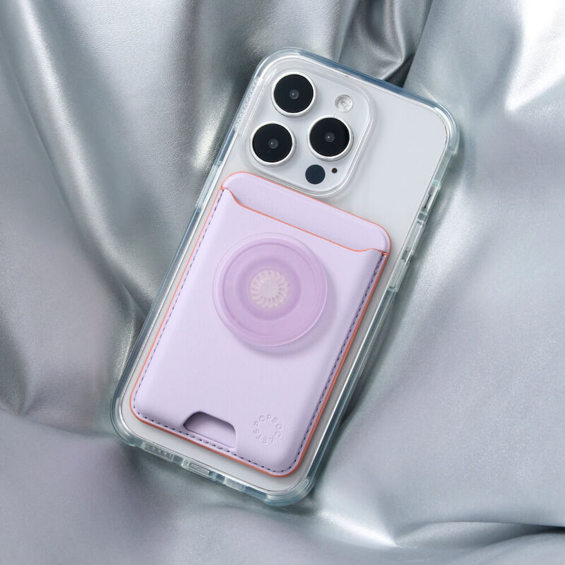 PopSockets Pale Lavender  Softgoods PopWallet + For MagSafe