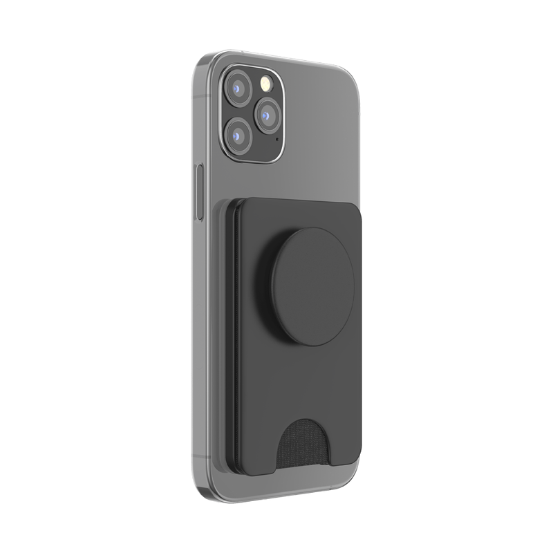 PopSockets Black PopWallet+ for MagSafe