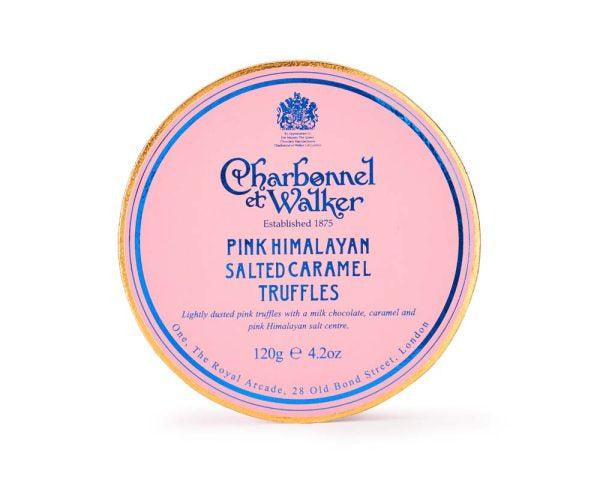 Charbonnel et Walker Pink Himalayan Salted Caramel Truffles – single layer