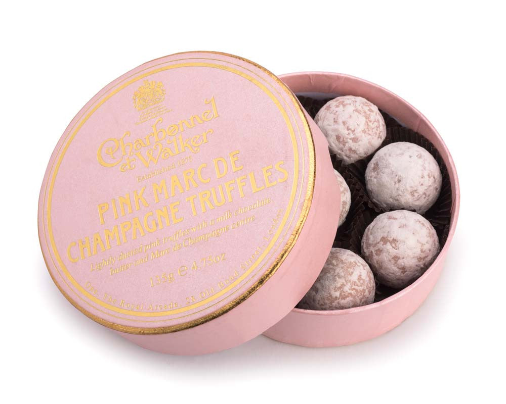 Charbonnel et Walker Pink Marc de Champagne Chocolate Truffles 135g