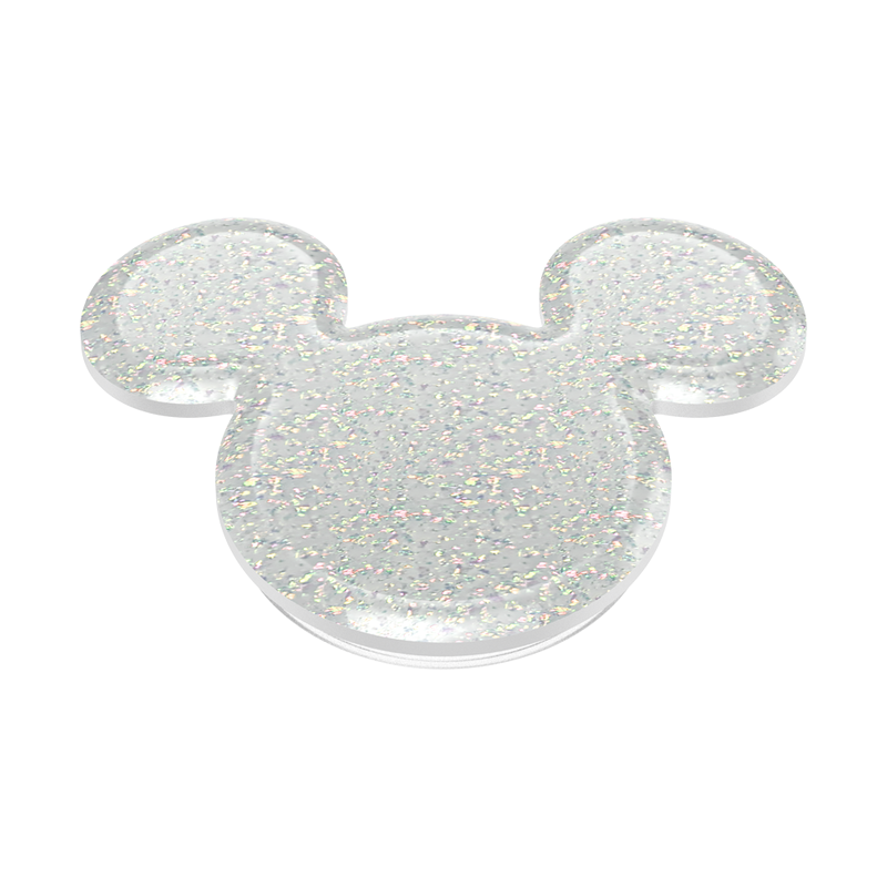 PopSockets Earridescent White Glitter Mickey Mouse Adhesive PopGrip