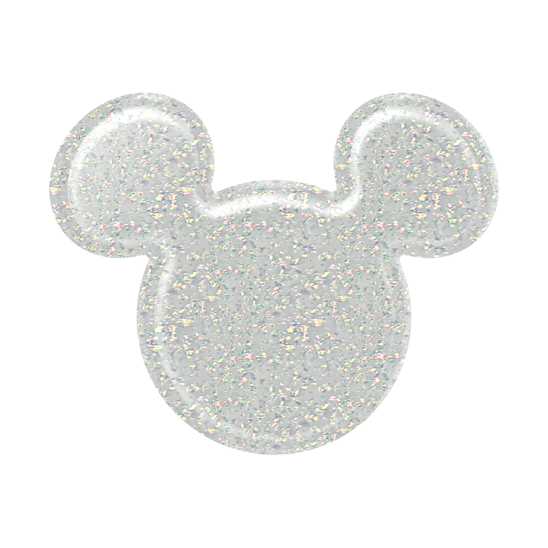 PopSockets Earridescent White Glitter Mickey Mouse Adhesive PopGrip