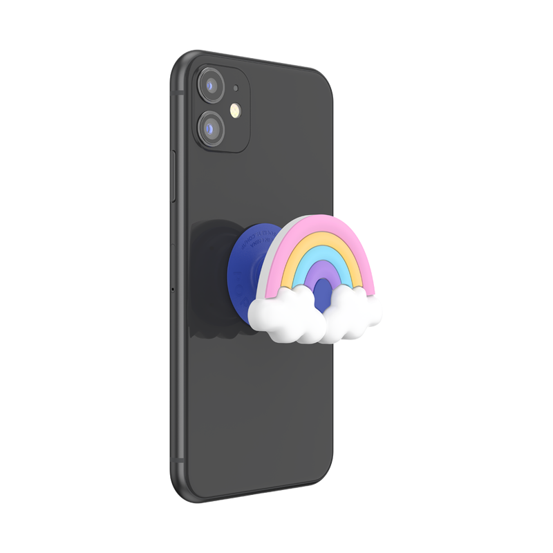 PopSockets PopOut Rainbow Fluff Adhesive PopGrip