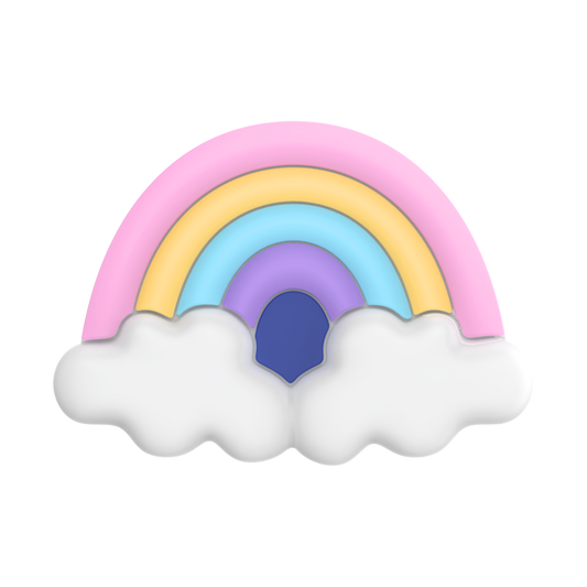 PopSockets PopOut Rainbow Fluff Adhesive PopGrip