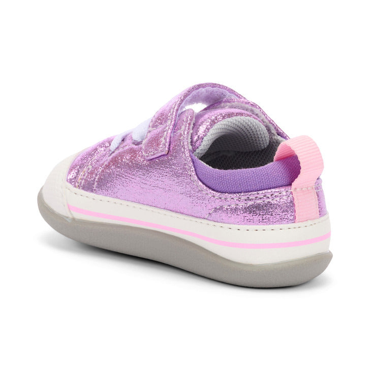 See Kai Run Girl's Stevie (First Walker) Purple Shimmer