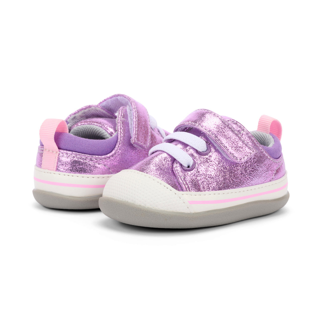 See Kai Run Girl's Stevie (First Walker) Purple Shimmer