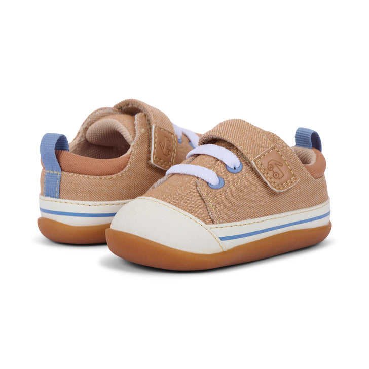 See Kai Run Boy's Stevie Mini (First Walker) Khaki