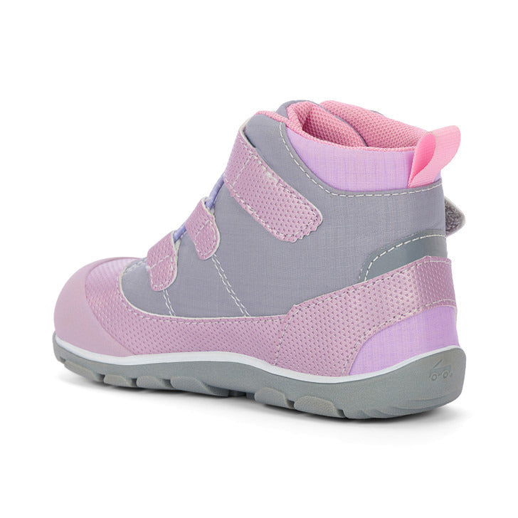 See Kai Run Girl's Sam II Waterproof Gray Mauve