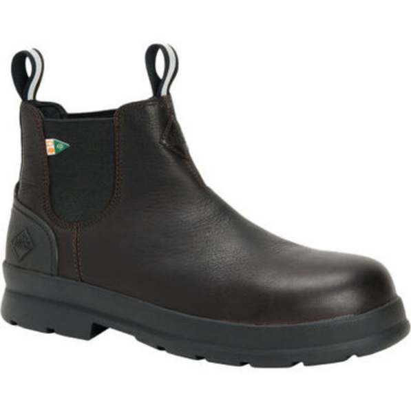 Muck Boot Company Men's Chore Farm Leather Comp Toe Chelsea Boot CSA