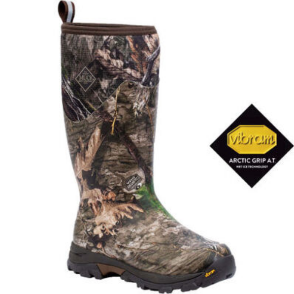 Muck Boot Company Men's Mossy Oak Country DNA Woody Arctic Ice Tall Boot + Vibram AGAT