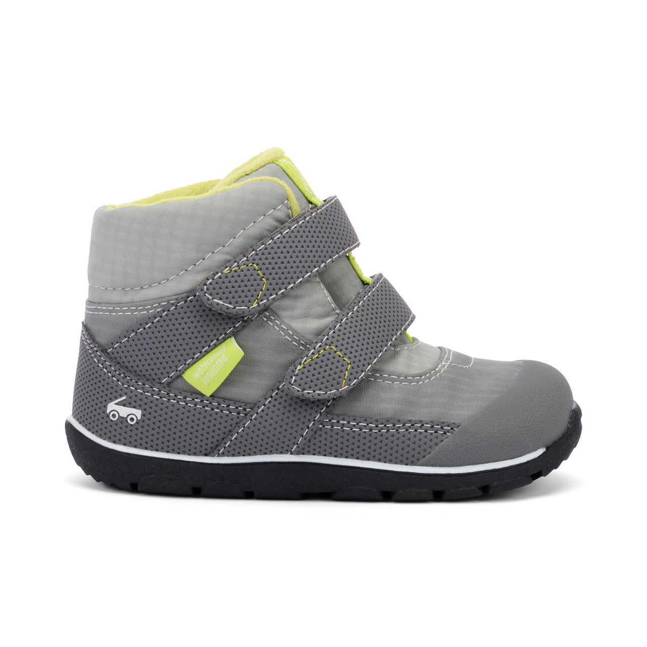 See Kai Run Boy's Atlas Waterproof /Insulated Gray/Lime