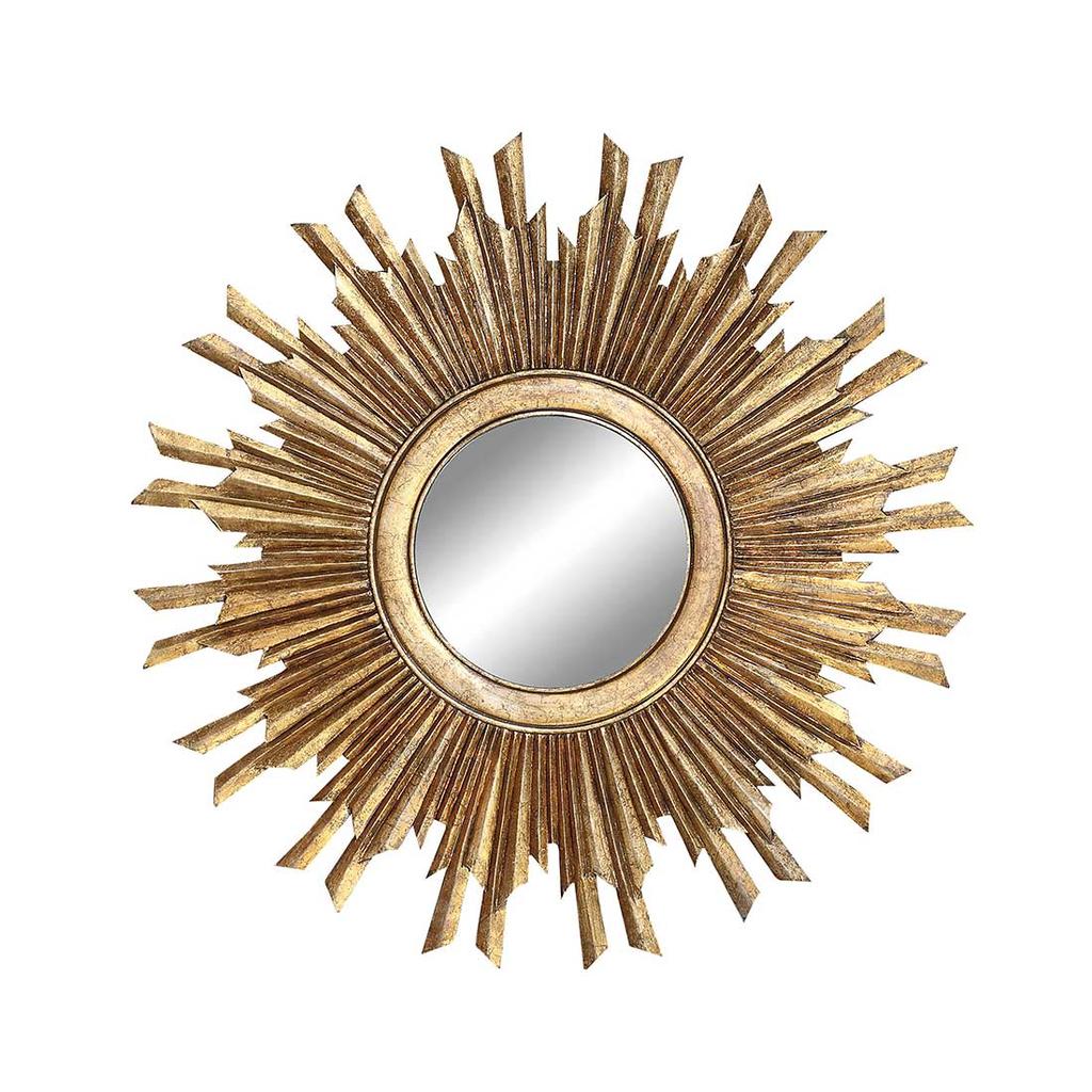 Cracker Barrel Round Sunburst Mirror