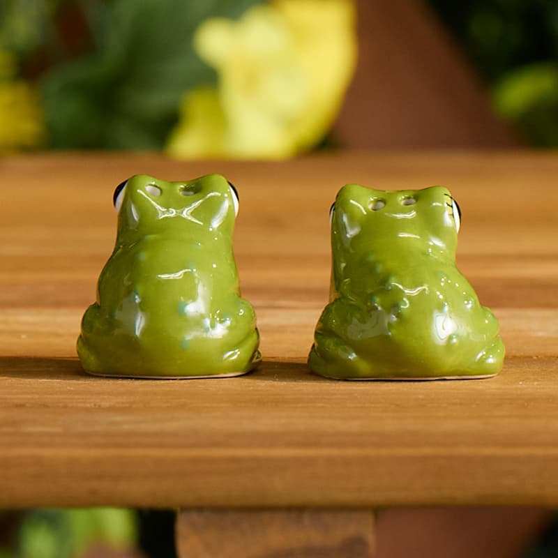 Cracker Barrel Frog Mini Salt Shaker