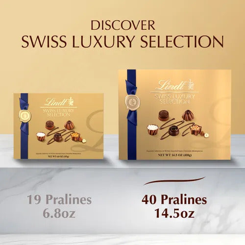 Lindt Chocolate Lindt Chocolate  Swiss Luxury Boxed Chocolates (40-pc 14.5 oz)