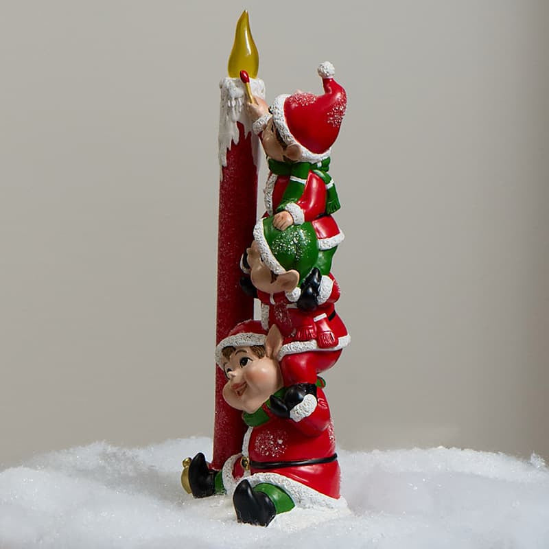 Cracker Barrel LED Elf Stack Candle